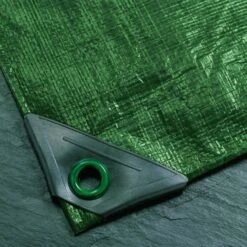Abdeckplane Mit Ösen Grün Gewebeplane