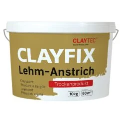 CLAYTEC Lehm-Anstrich Schwarz CLAYFIX Ohne Korn